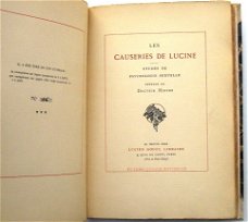 Les Causeries de Lucine: Etudes Psychologie Sexuelle #46/525