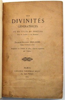 Divinites Generatrices ou du Culte du Phallus 1885 - Binding - 5