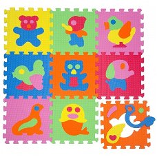 Foam puzzel matten dieren