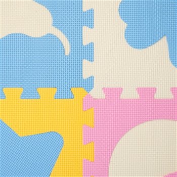 Foam puzzel matten pastel kleuren - 4