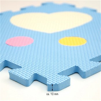 Foam puzzel matten pastel kleuren - 5