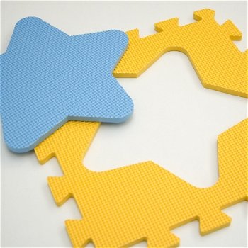 Foam puzzel matten pastel kleuren - 6