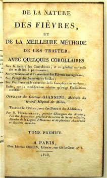 De La Nature des Fièvres 1808 Giannini - Marokijnen banden - 5
