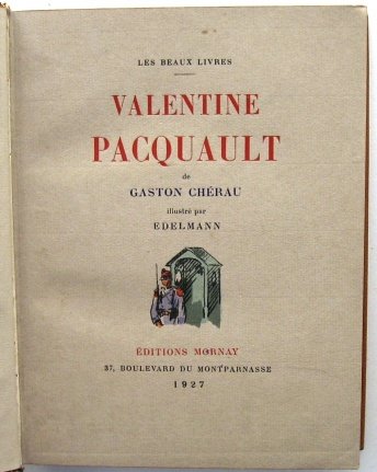 Valentine Pacquault 1927 Cherau Binding Band Berthe Thieren - Afbeelding 4