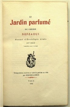 Le Jardin Pafumé 1904 Cheikh Nefzaoui - Edition Privée 1/320 - 6