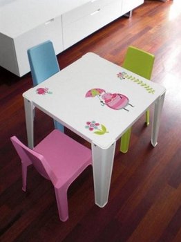 Design kinder stoelen Julieta div. kleuren stapelbaar - 2