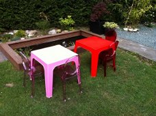 Barok kinderstoelen met design tafel Julieta, div. kleuren