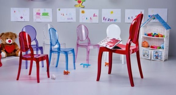 Kinderstoel in barokstijl, diverse kleuren. - 2