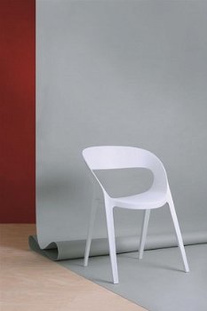 Kunststof design stoel Carla, aparte kuiipstoel - 3