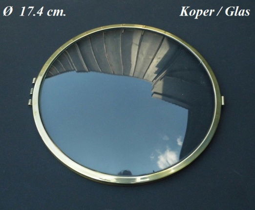 === Pendule deur = bol glas = gebruikt === 30940 - nr. 1