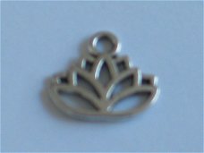 Silver lotus flower