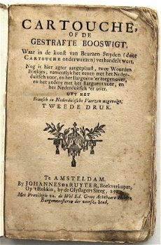 Cartouche, of de booswigt 1743 Bargoens Criminaliteit - 3