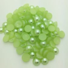 pearls 4mm green, 400 stuks