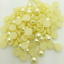 pearls 4mm yellow, 400 stuks
