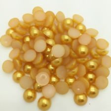 pearls 6 mm gold, 200 stuks