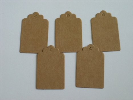 5 kraft tags - 1