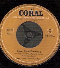 Bob Crosby and his Bob Cats - - EP Sousa goes Dixieland – Jazz topper vinyl