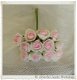 Brocante foam roosjes wit 2cm (bosje 12 stuks) bruiloft corsage - 4 - Thumbnail