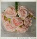 Brocante foam roosjes wit 2cm (bosje 12 stuks) bruiloft corsage - 6 - Thumbnail