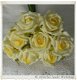 Brocante foam roosjes wit 2cm (bosje 12 stuks) bruiloft corsage - 8 - Thumbnail