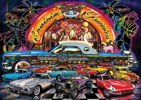 Art Puzzle - Cruisin' Classics - 1000 Stukjes Nieuw - 1