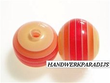 Acrylkralen Rond Orange 12mm Per Stuk