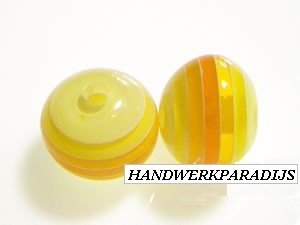 Acrylkralen Rond Golden Yellow 12mm Per Stuk - 1