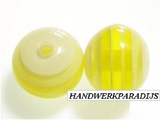 Acrylkralen Rond Geel 12mm Per Stuk