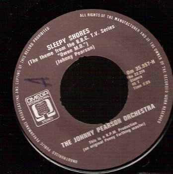 The Johnny Pearson Orchestra -Sleepy Shores vinylsingle 1971 (Owen M.D. -Theme) - 1
