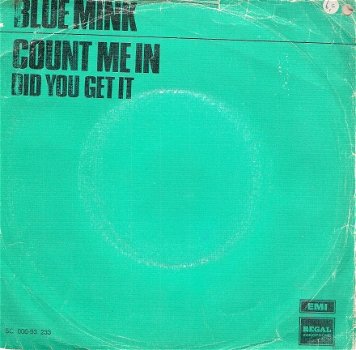 Blue Mink (Madeline Bell) -Count Me -1976 Dutch PS- vinyl single - 1