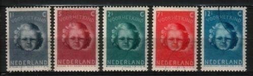 Nederland 444-448 gestempeld - 1