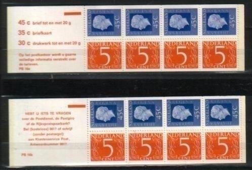 Nederland postzegelboekje 16 a en b postfris - 1