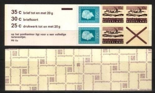 Nederland postzegelboekje 12 met telblok postfris - 1