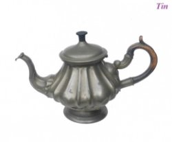 =Tinnen theepot = zie omschrijving = 41945