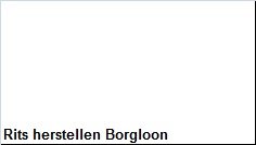 Rits herstellen Borgloon - 1