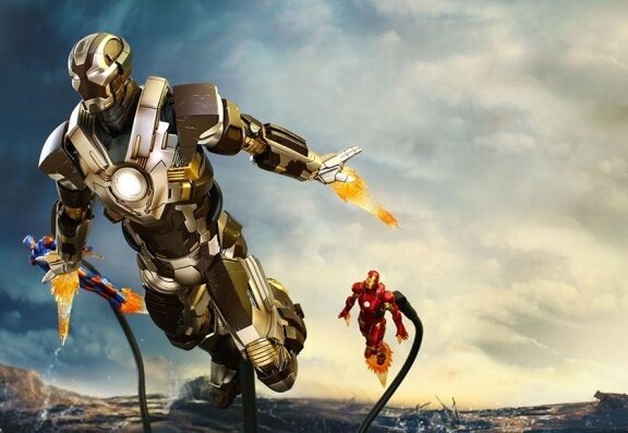 Hot Toys Iron Man 3 Tank MarkXXIV MMS303 - Afbeelding 4