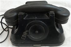 Telefoon Toestel LB, Inductie, Bureau model, Atea type 1949, MvO, jaren'50/'60.(Nr.8)