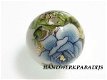 Japanse Acryl kraal Wit met Bloemen 12mm ( c) - 1 - Thumbnail