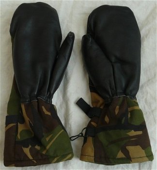 Handschoenen, Gevechts, Winter, Gevoerd, Woodland Camouflage, KL, maat: 9, 1990.(Nr.2) - 4
