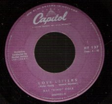 Nat 'King' Cole - -Love Letters & Stardust - vinylsingle -1958