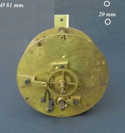 === Pendule uurwerk = Japy = oud === 29889