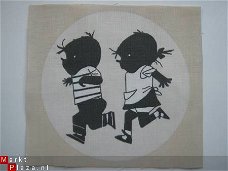 ** Quilt block / knutsellapje Jip & Janneke (creme8)