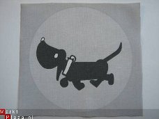 ** Quilt block / knutsellapje Jip & Janneke (grijs6)