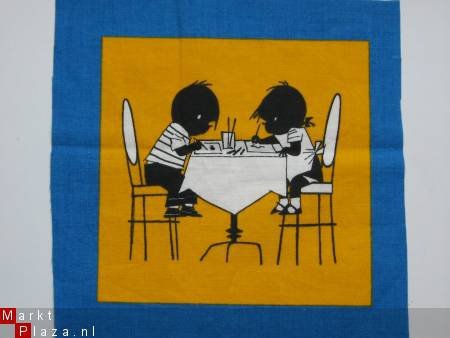 ** Quilt block / knutsellapje Jip & Janneke (B2) - 1