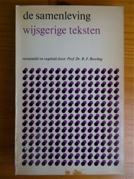 De samenleving, wijsgerige teksten - Prof. Dr. R.F. Beerling - 1