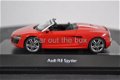 Audi R8 Spyder rood 1:43 Schuco Limited 1000 stuks - 2 - Thumbnail