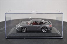 2010 Porsche 911 Turbo (997) grijs 1:43 Minichamps ZONDER KARTONNEN DOOSJE