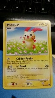 Plusle  28/100 Rare Diamond & Pearl Majestic Dawn