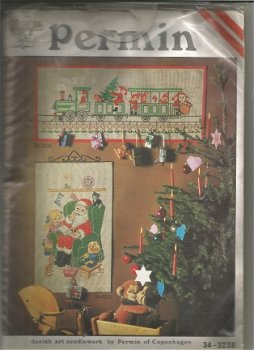 Vintage pakket Permin Adventskalender Trein - 1