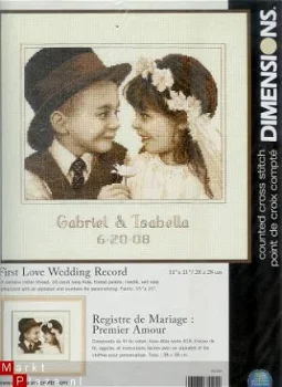 AANBIEDING DIMENSIONS BORDUURPAKKET FIRST LOVE WEDDING RECORD - 1